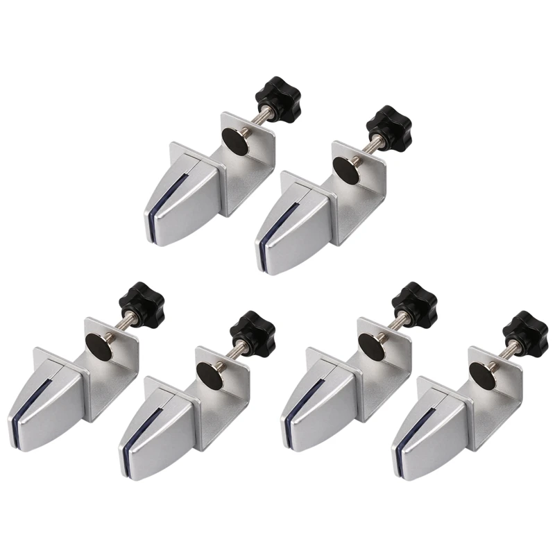 

6Pcs Sneeze Guard Clamp Bracket Desk Partition Clamp For 1/8Inch To 1Inch Thick Acrylic Panels Adjustable C Shape Clamp