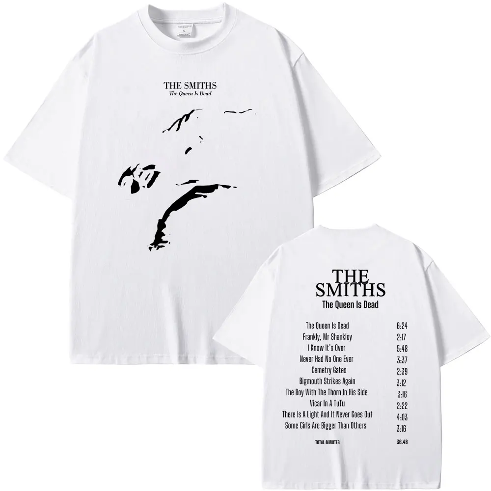 Футболка мужская оверсайз с принтом альтернативной рок-группы The Smiths Queen Is Dead