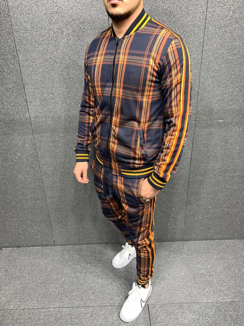 

Premium Flannel Track Suit Streetwear Mens Tracksuit