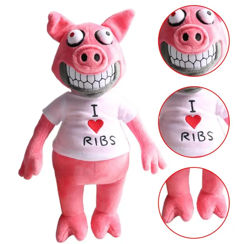 

30cm Dark Deception Plush Toys Lovely Penny Chicken Hungry The Pig Plush Dolls Horror Game Plush Figure Doll Pig Chick Soft Toys