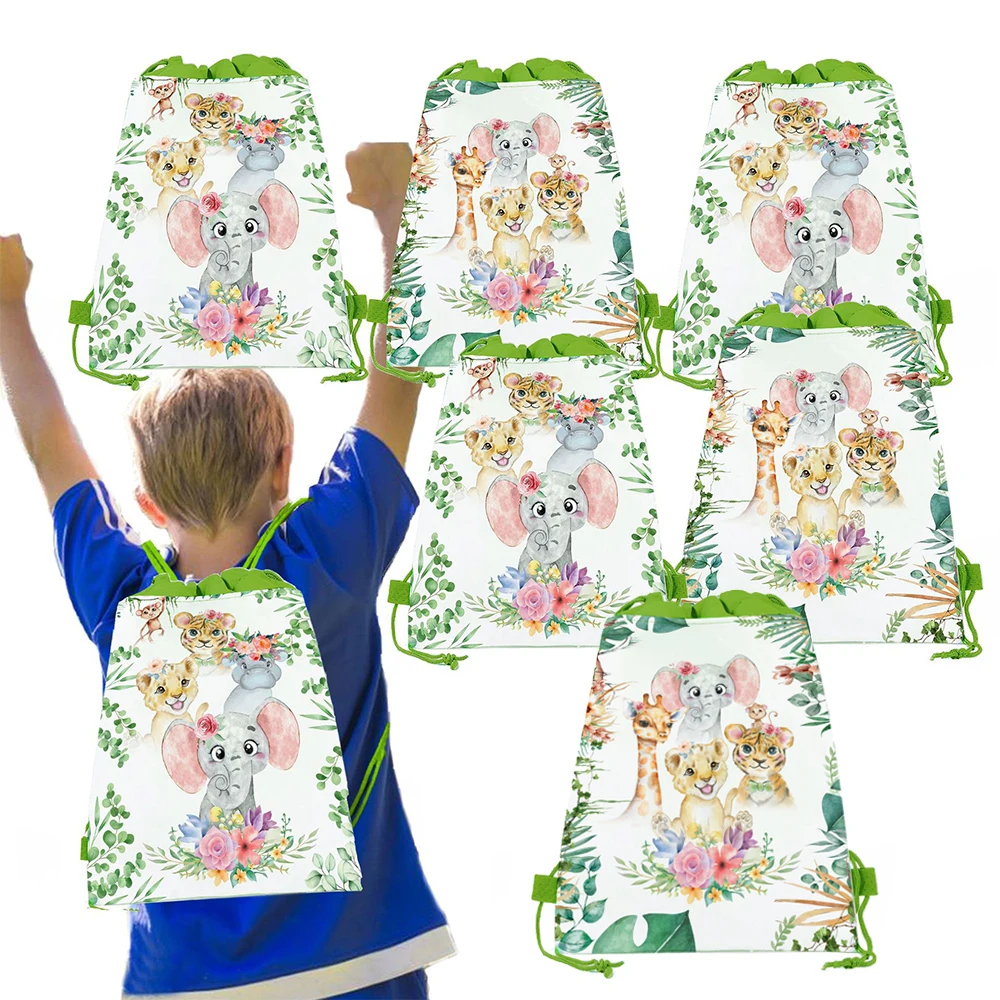 

12 шт., мешочек на шнурке для детского душа со слоном