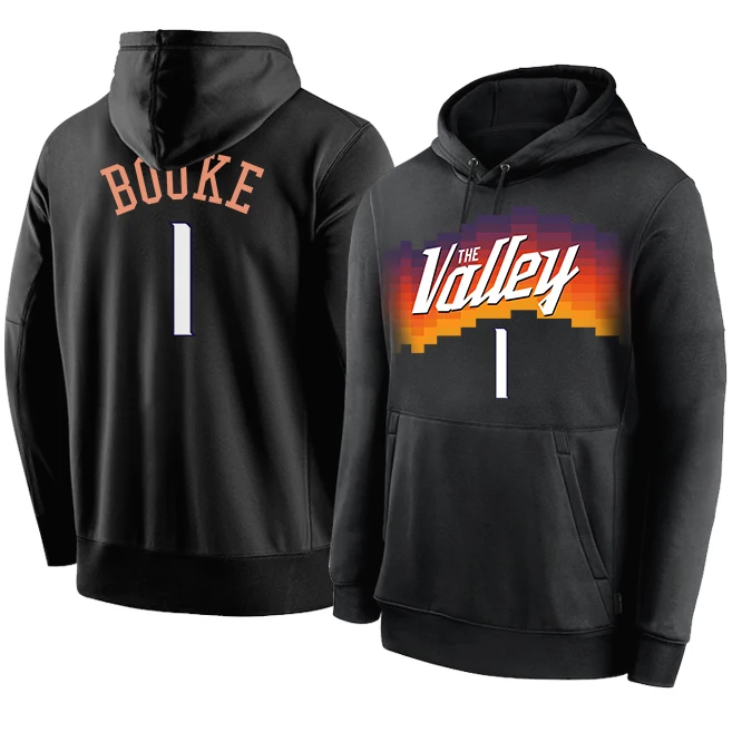 

2022 Man American Basketball Jerseys Clothes Phoenix Suns #1 Devin Booker Paul Cotton Sweatshirt Hoodies Training Suit Clothing