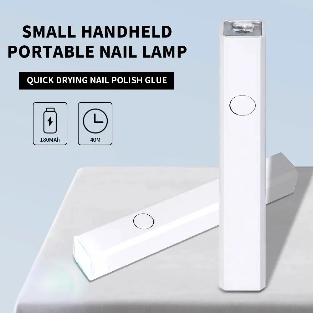 Миниатюрная перезаряжаемая Сушилка для ногтей портативный фонарик УФ-лампа