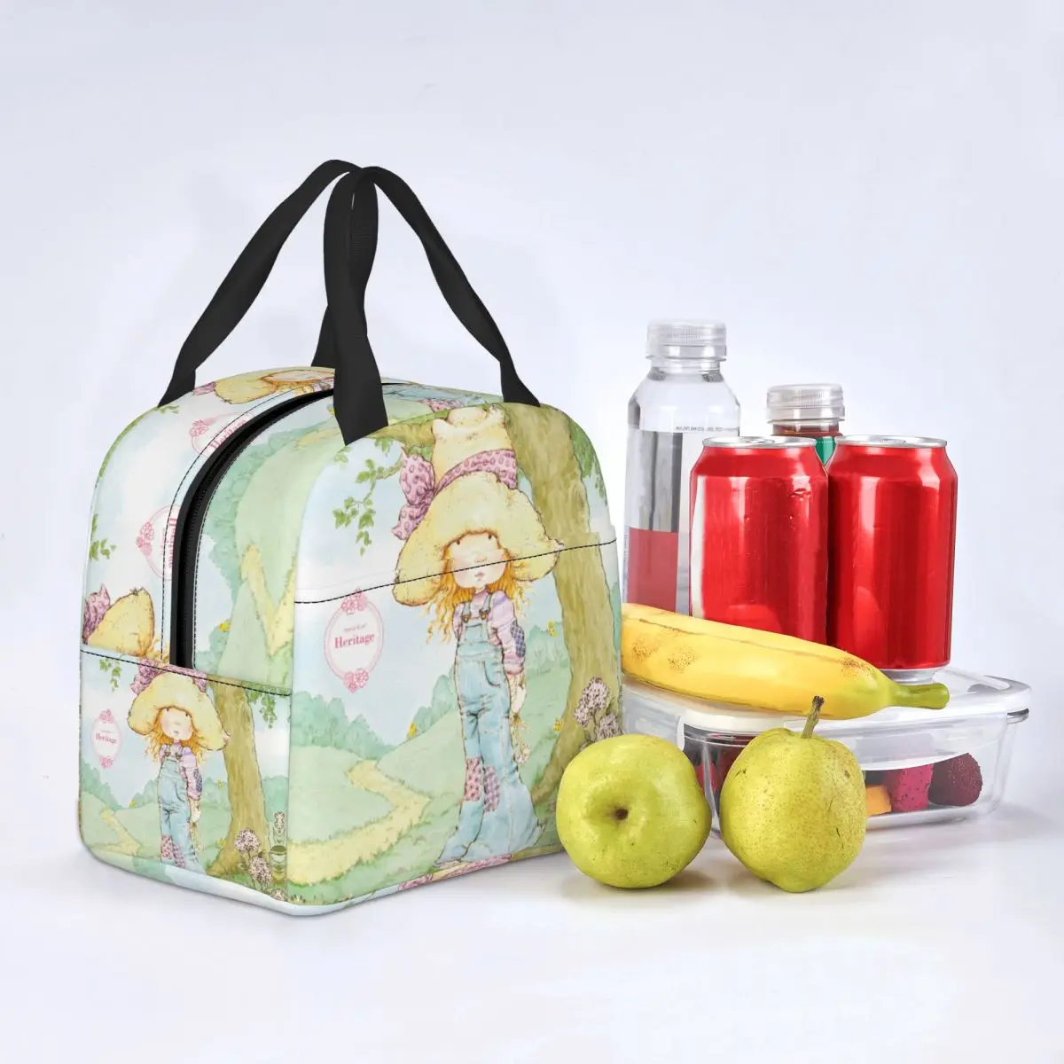 Милый Ланч-бокс с героями мультфильмов Сара Кэй аксессуары изолированная