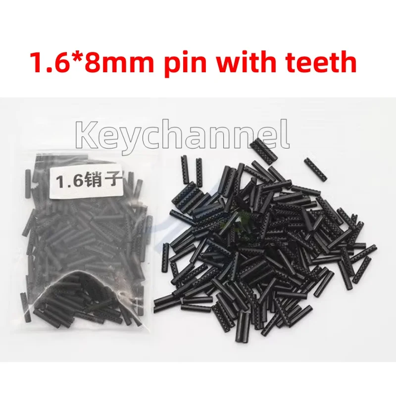

200 шт., 1,6*8 мм, фиксирующий штифт для автомобильного ключа, болт KD Key Embryo, защелка, лезвие дистанционного ключа с зубцами для KEYDIY VVDI Xhorse Remote