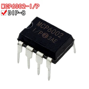 5PCS MCP607-I/P MCP6002-I/P DIP-8 general purpose operational amplifier