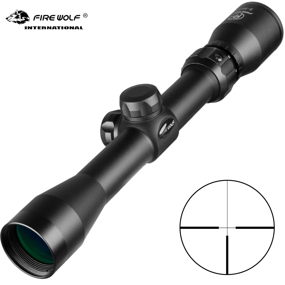 Best Fire Wolf 3 9X32 Groen Glas Rifle Scope Outdoor Reticle Sight Optics Sniper Deer Tactische Beste Telescoop Richtkijker Jacht