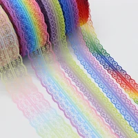 5 yard roll mesh lace fabric embroidered ribbon tape fringe dress decoration for diy craft clothing sewing accessories african