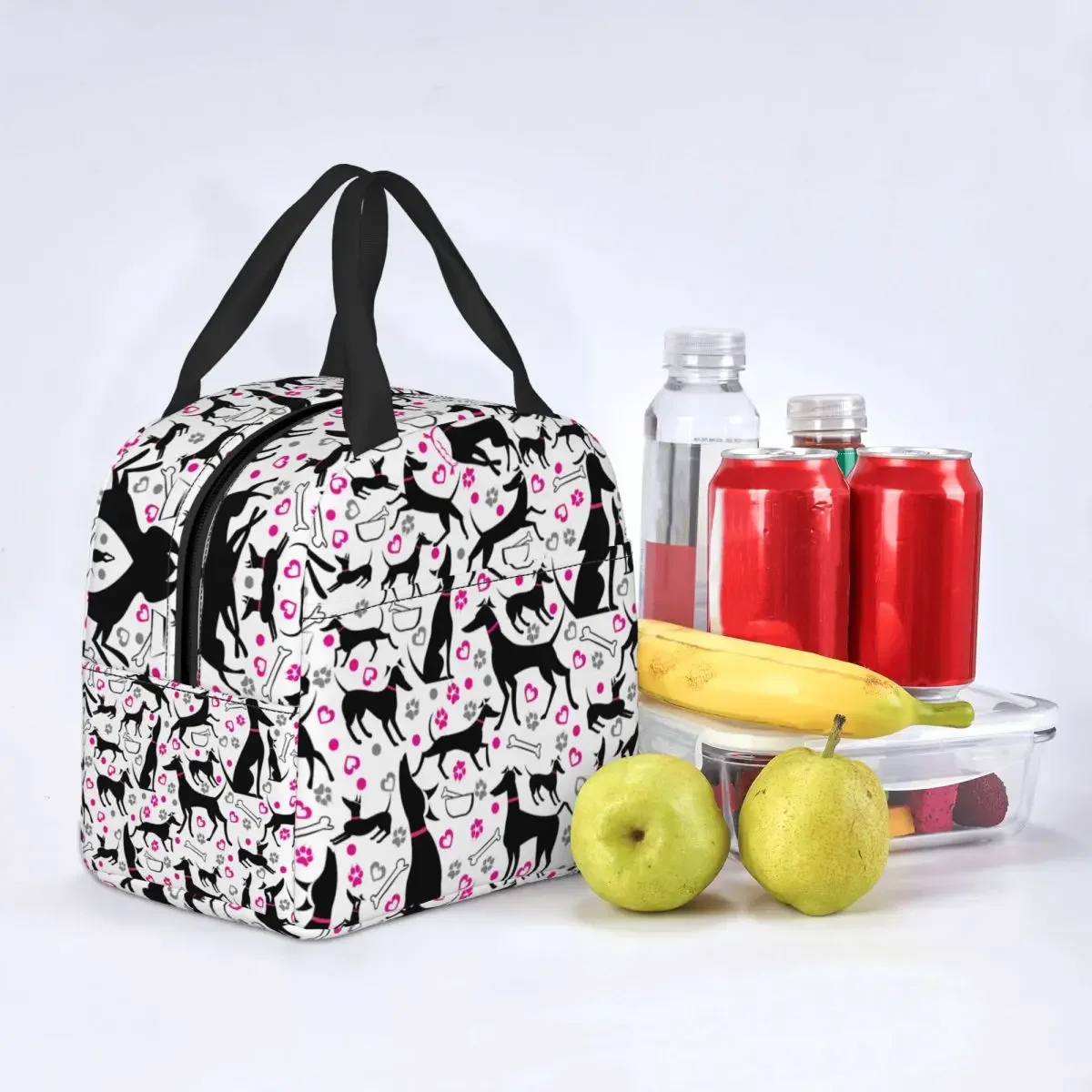 ia izolowane torby na drugie śniadanie dla kobiet szczelne whippet Hound Dog Cooler termiczne pudełko praca w biurze szkoła