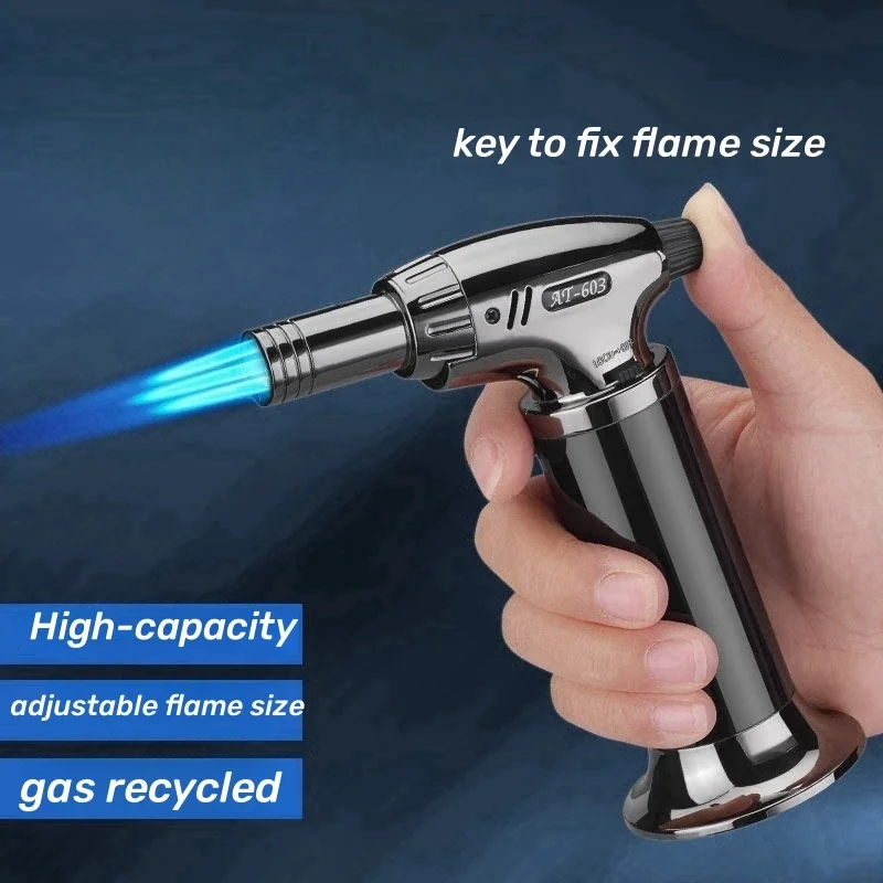 

Wild Camping Portable High Melting Point Big Fire Outdoor Ignition Gun Blue Flame Direct-fire Turbo Igniter Barbecue Selected