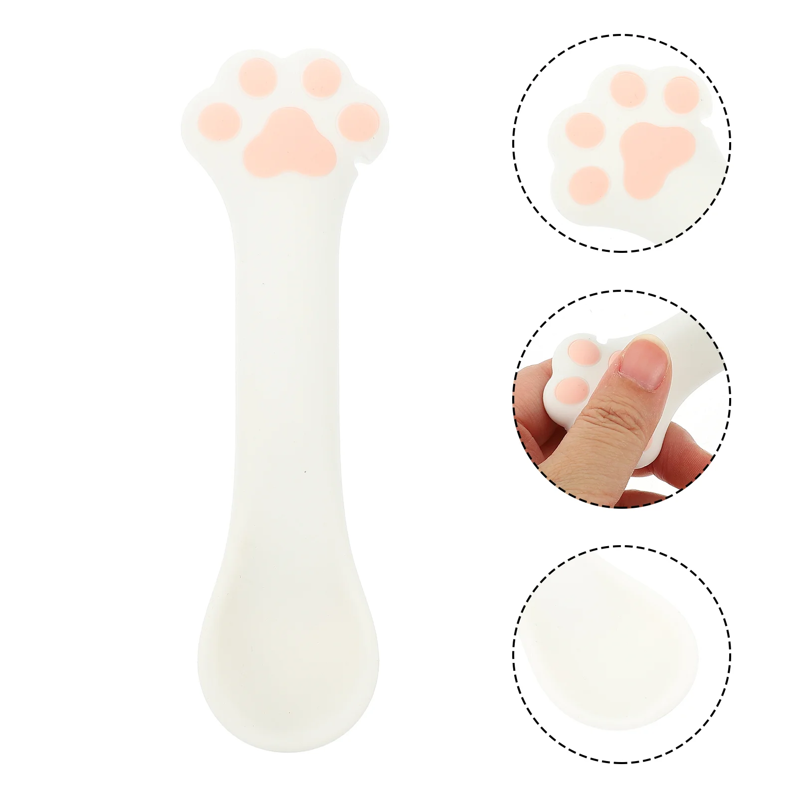 

Spoon Cat Can Pet Scoop Dog Opener Wet Silicone Spatula Container Lid Canned Puppy Feeding Jar Coffee Claw Kitten Spoons Storage