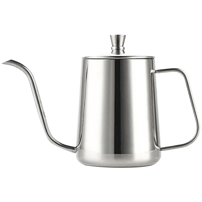 

600Ml Coffee Kettle Brew Coffee Kettle Coffee Maker Brewer Coffee Pot Stainless Steel with Handle Birthday Gift
