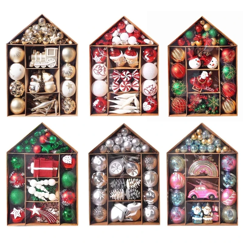 

K92A Рождественские елочные шары, рождественские шары, 1 комплект, рождественские подвесные шары, подарки