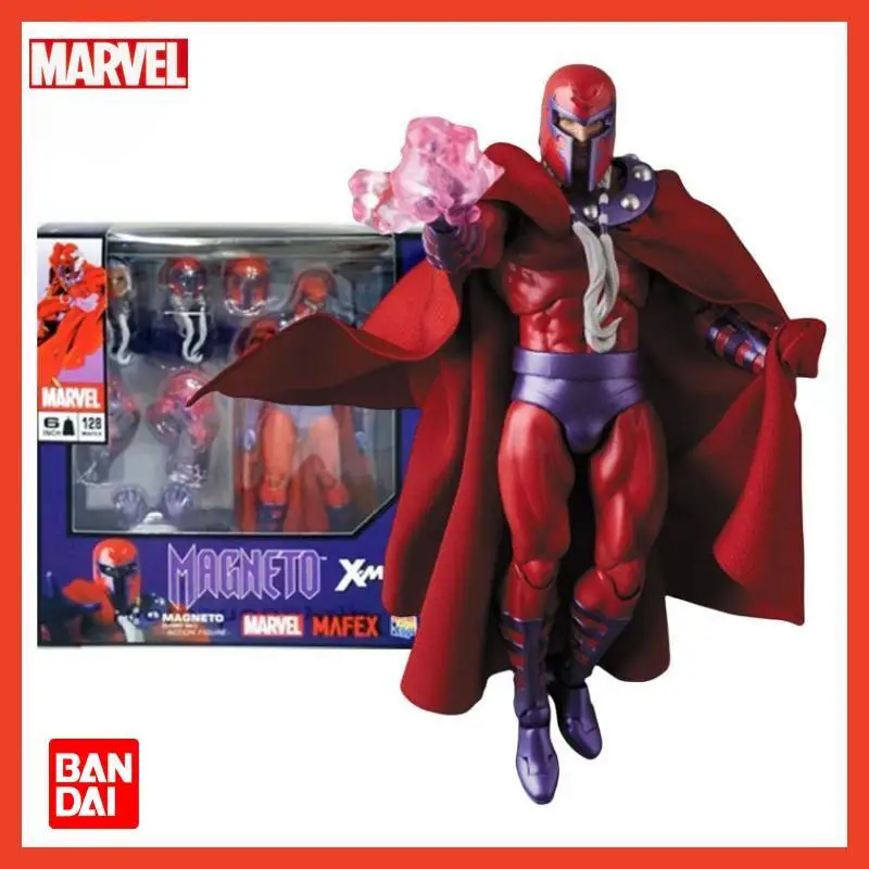 MEDICOM TOY MAFEX Original Model Kit Marvel Series No.128 Comics X-Men Magneto 160mm Anime Action Figure Model Toy Gift