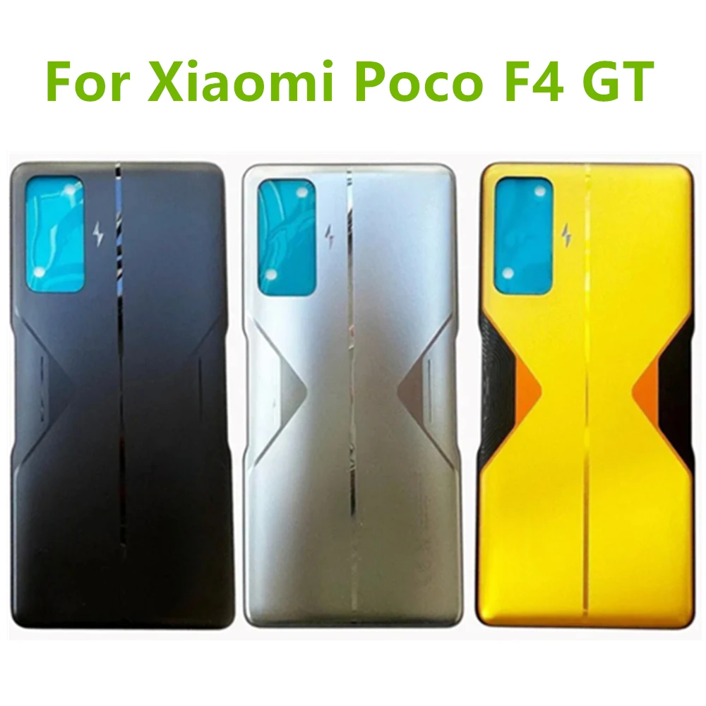 

new Original 6.67 inch Battery Cover For Xiaomi Poco F4 GT Back Cover Glass Rear Door Housing Case Back Panel With Lens