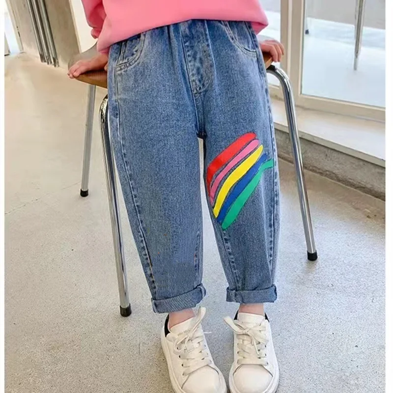 

2-7 Years Boys Jeans Clothes Kids Cowboy Long Pants Children Denim Trousers Clothes Spring Baby Boy Casual Stretch Jeans