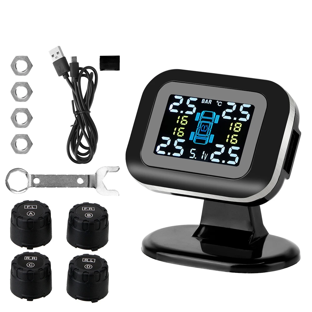 

Автомобильные TPMS цифровые системы автоматической охранной сигнализации USB TPMS внешние датчики шин мини-система контроля д...