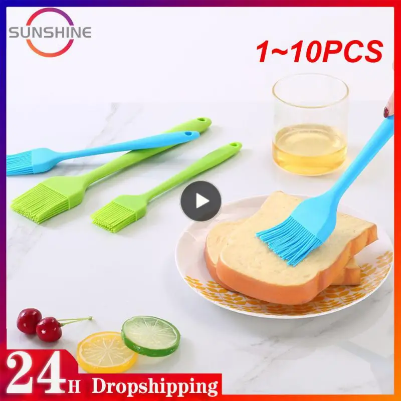 

1-10 шт., силиконовая масляная щетка для барбекю