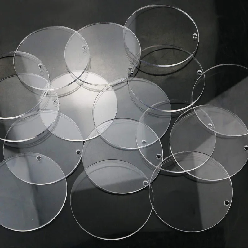 

24PCS/pack Acrylic Circles Transparent Disc Ornaments DIY Handmade Craft Frame Painting Decoration Supplies
