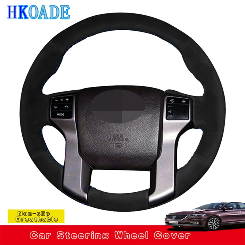 

Customize DIY Suede Car Accessories Steering Wheel Cover For Toyota Tundra Tacoma 4Runner 2014-2019 Land Cruiser Prado 2010-2017