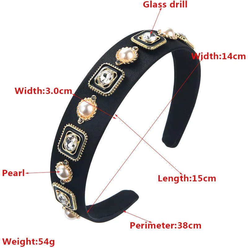 Новинка 2022 аксессуары для волос в стиле барокко ретро обруч с инкрустацией из