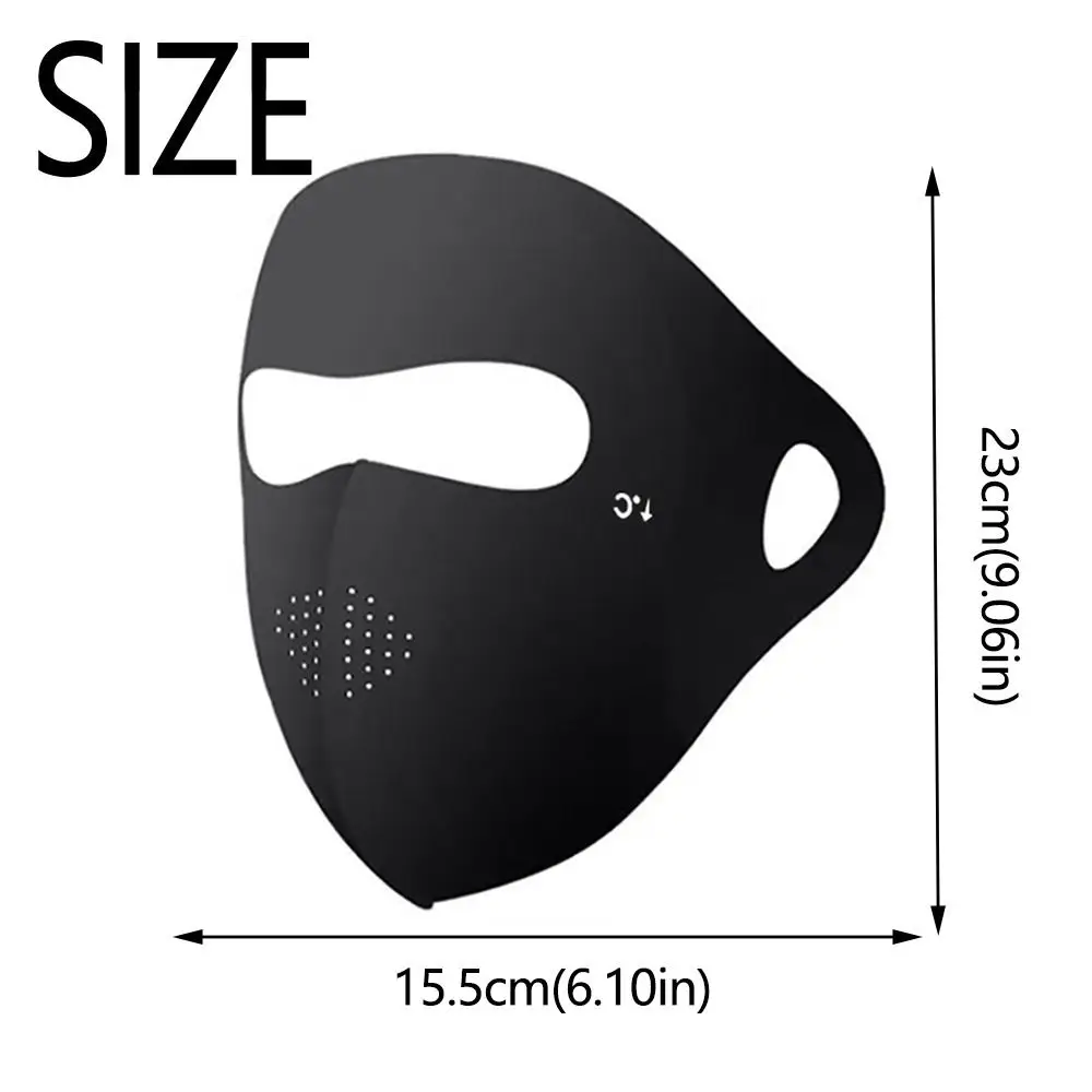 Портативная Полнолицевая УФ-маска для лица многоразовая нейлоновая ледяная