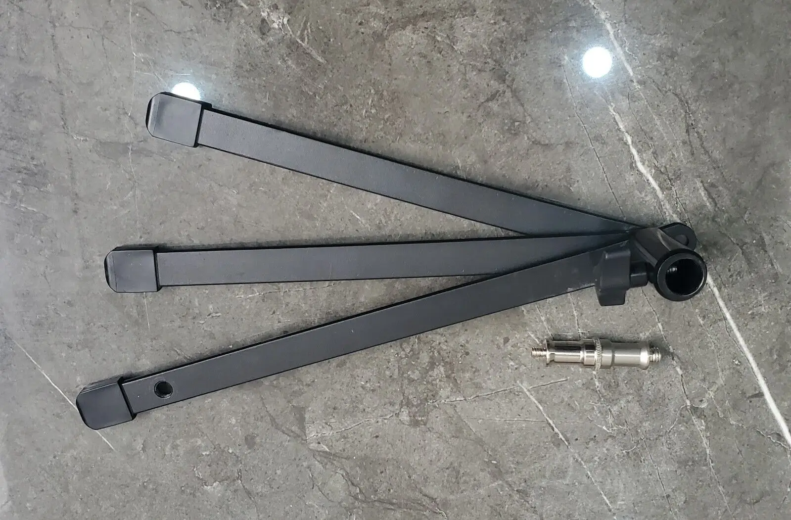 Folding tripod can be used for small GP antenna mounts and photography camping