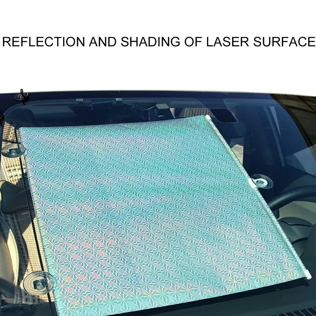 

Auto Retractable Sun Shade Protector Parasol Front Window Sunshade Cover Curtains Interior Windshield Protection Accessories