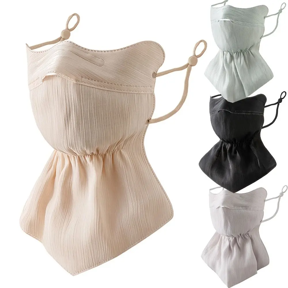 Маска из ледяного шелка чехол для лица женщин анти-УФ быстросохнущая дышащая