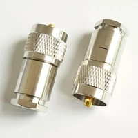 connector socket pl259 pl 259 so239 so 239 uhf male clamp solder for rg 8x rg8x rg59 lmr240 cable brass rf coaxial adapter