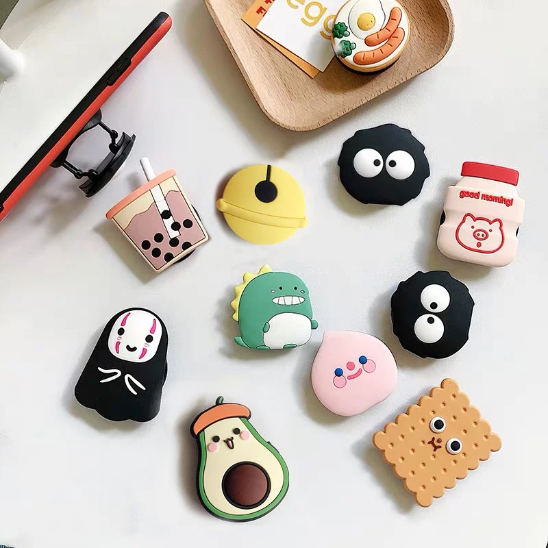 Luxury Cute Cartoon Finger Ring Mobile Phone handle bracket for iPhone Huawei Samsung phone ring bracket Grip tok bracket socket
