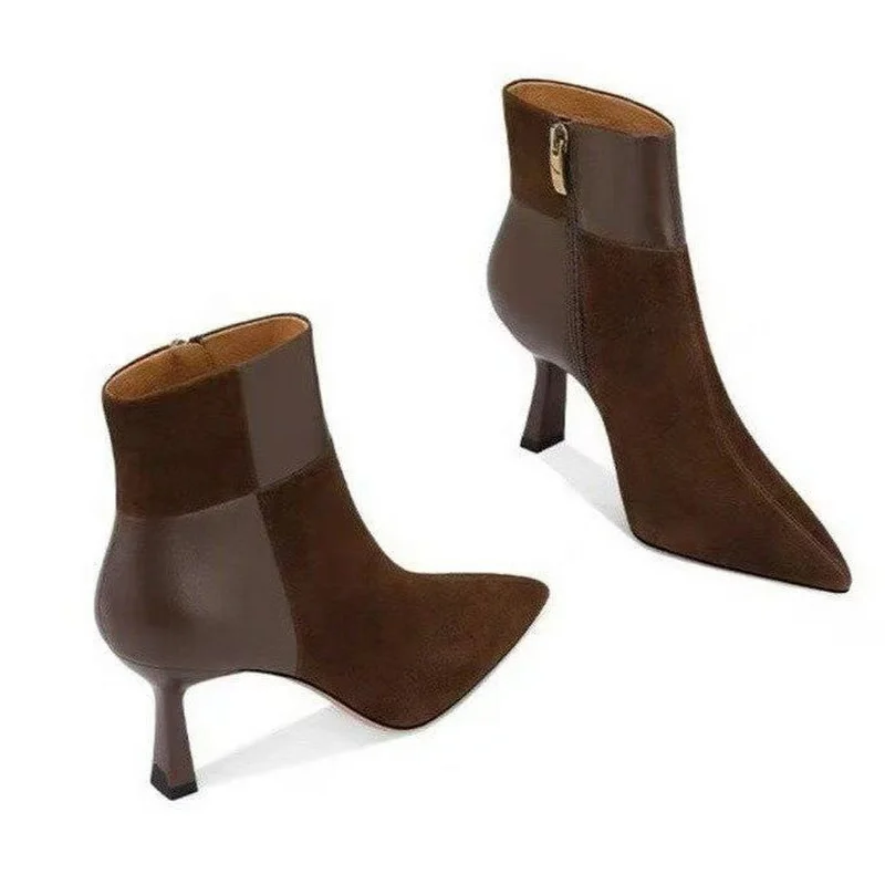 FHC 2024 новые шерстяные женские ботильоны из флока короткие ботинки зимняя обувь