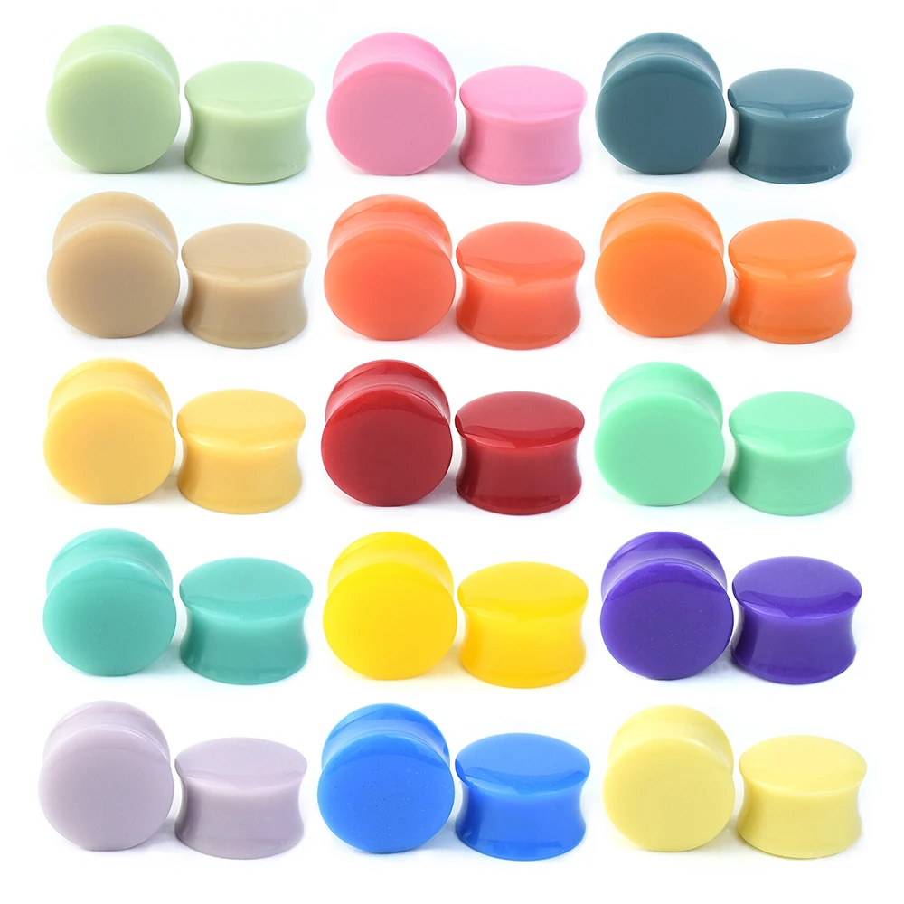 

6-50mm Big Size Acrylic Ear Gauge Kit Tapers Tunnels Plugs Ear Expander Stretching Starter Ear Piercing Jewelry
