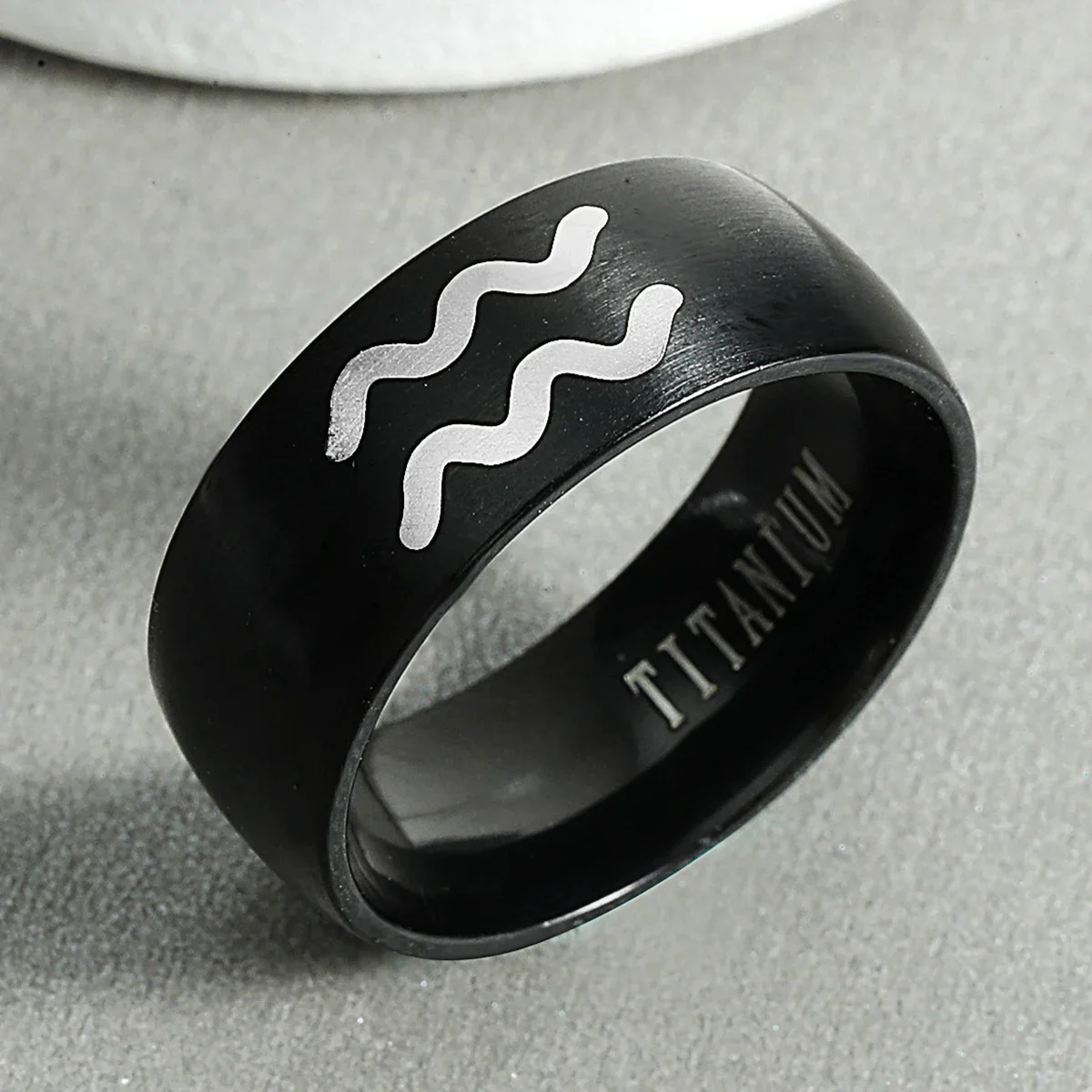 Personalised 12 Zodiac Ring Aries Taurus Gemini Cancer Virgo Libra Scorpius Sagittarius Capricornus Wedding Stainless Steel