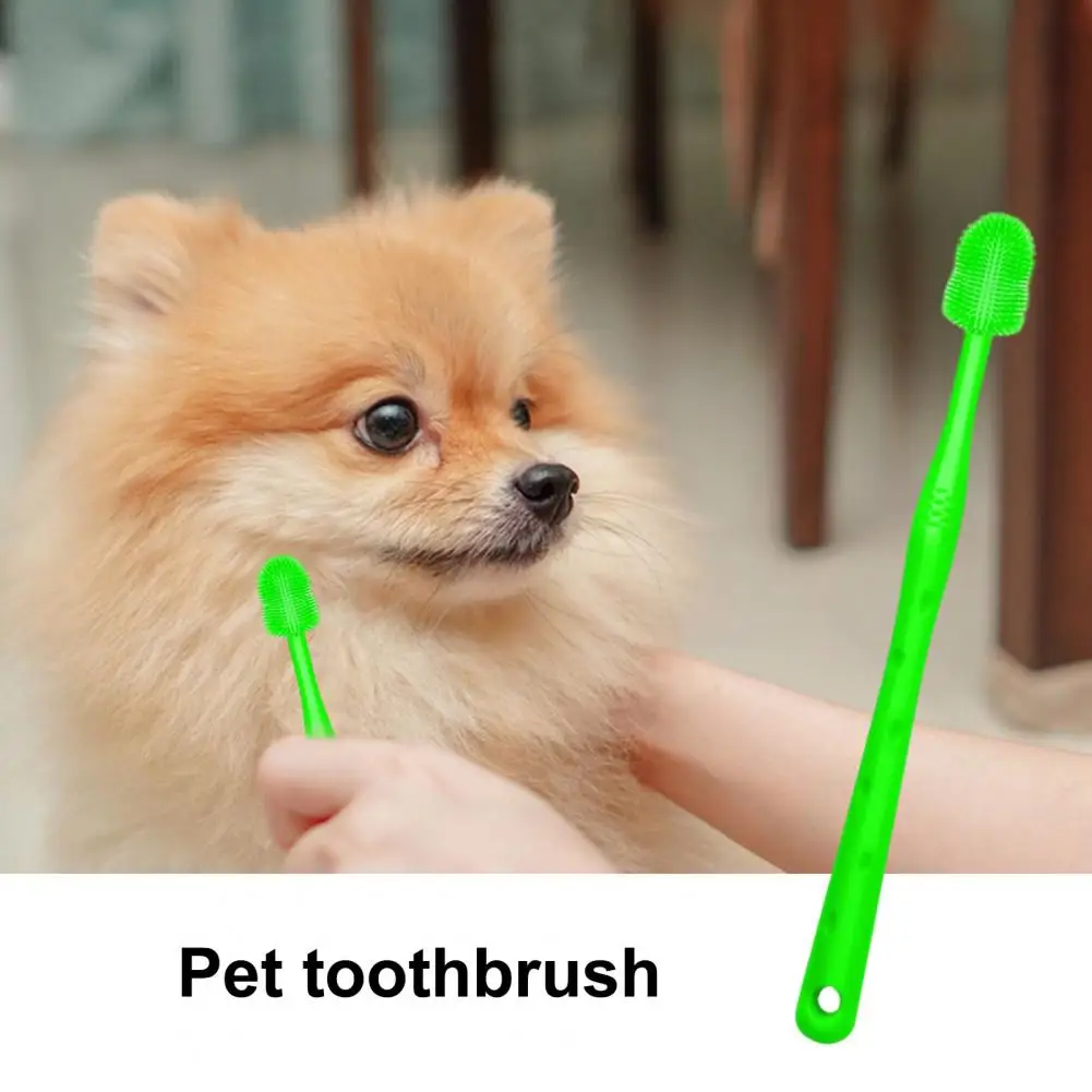 Разнонаправленная зубная щетка для домашних животных нежная кошек и собак