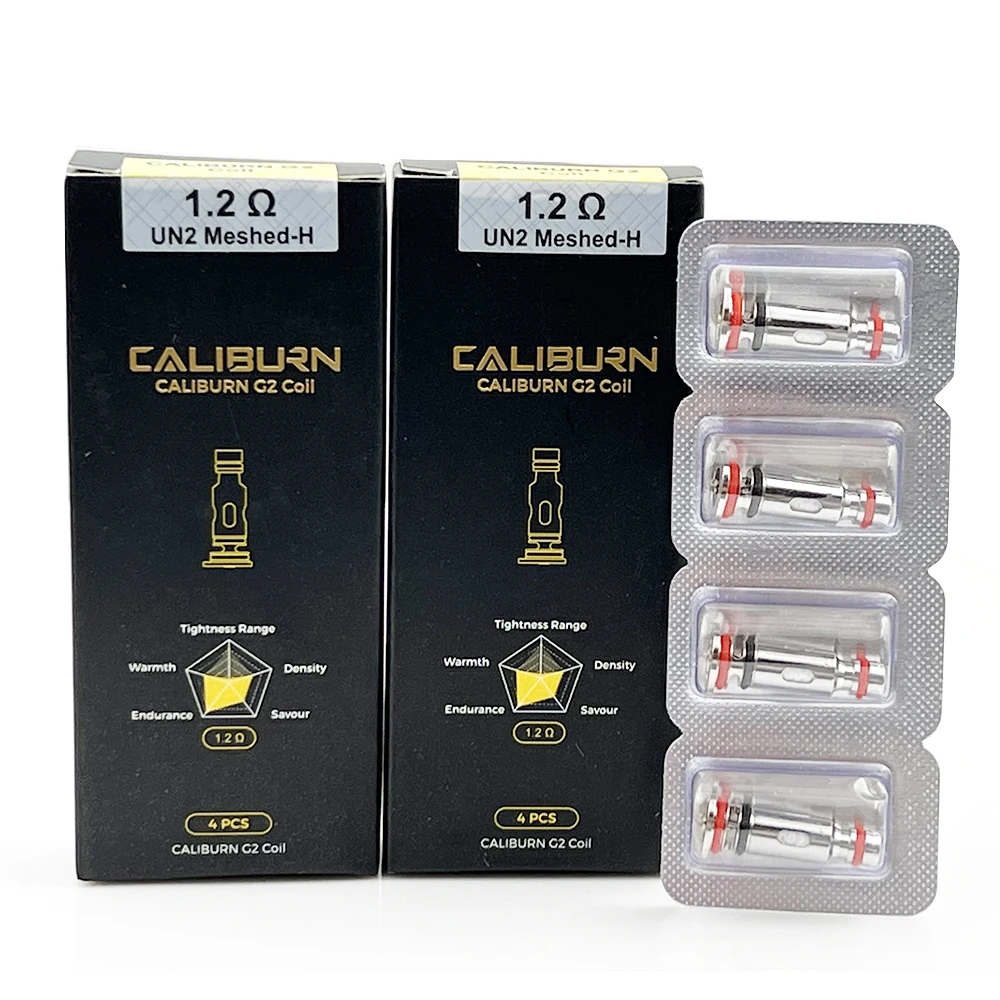 

100% Original Caliburn G2 Coil Cartridge Empty 2ML 1.2ohm UN2 Meshed-H Coils For Caliburn G2 GK2 Pod System Kit