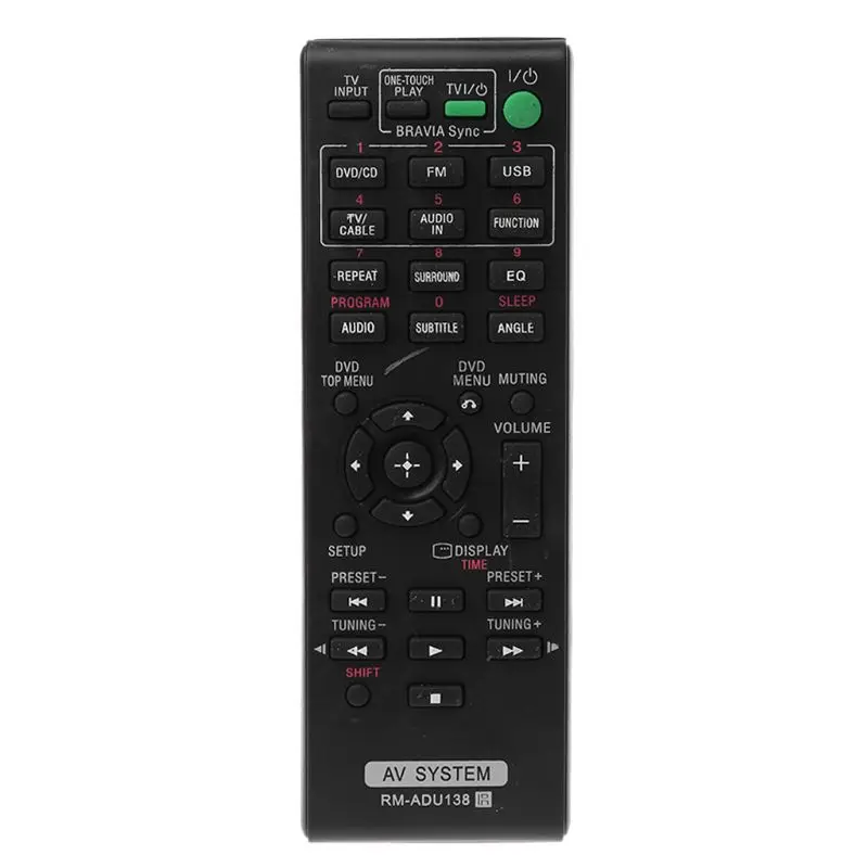 

RM-ADU138 Replaced Remote Fit for sony DAV-TZ140 HBD-TZ140 DAV-TZ150 HBD-TZ145 DAV-TZ145 AV-RZ130 DAVTZ150 System