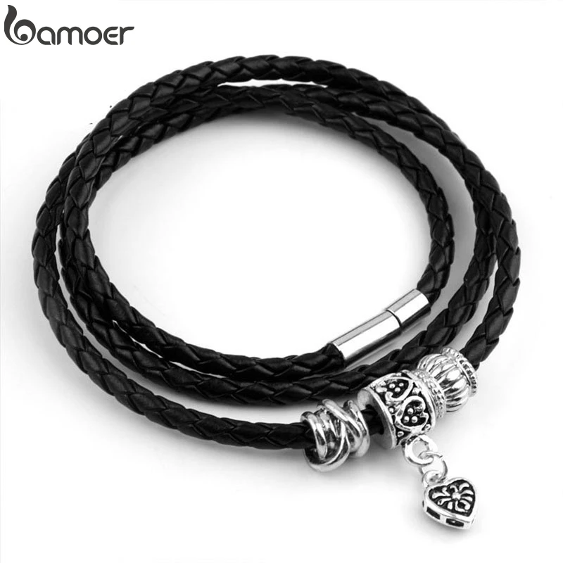 

Самое новое прибытие шарм черный кожаный браслет обруча для женщин пять цветов магнит застежка рождественский подарок ювелирные изделия ...