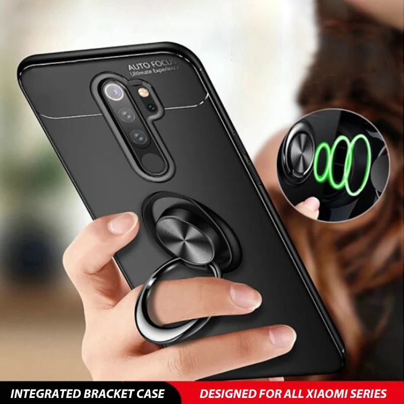 

Case For Xiaomi Redmi Note 8 8T 9s 10s 11s 9 10 11 Pro Metal Ring Stand Soft TPU Phone Cover for Redmi 8 8A 9 9A 9C 10 10A 10C
