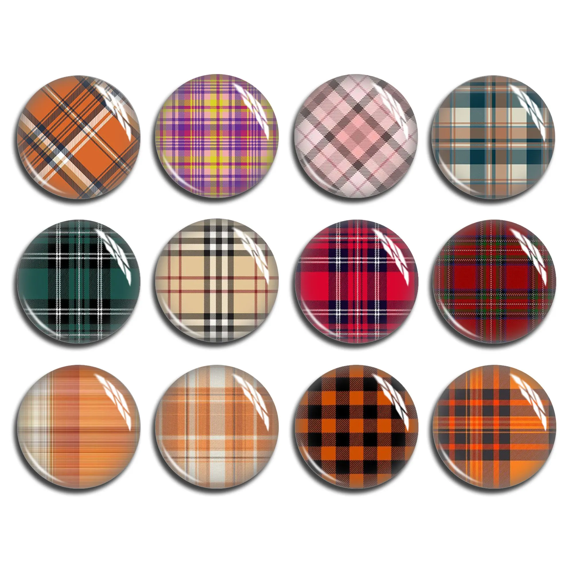 

Red Orange Plaid Cabochon, Buffalo Round/Oval/Teardrop image glass dome 10mm 12mm 25mm 40mm 10x14mm 13x18mm 20x30mm Photo-FJ1924