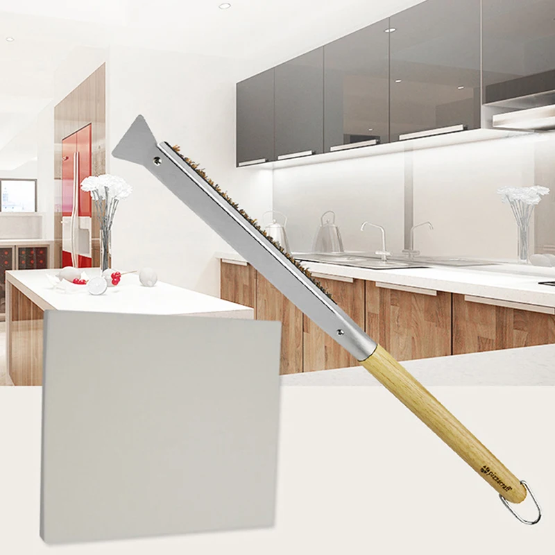 

Щетка для чистки пиццы с деревянной ручкой