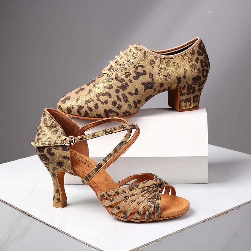 New Professional Glitter Satin Soft Bottom Indoor Latin American Ballroom Dance Shoes Adult Women