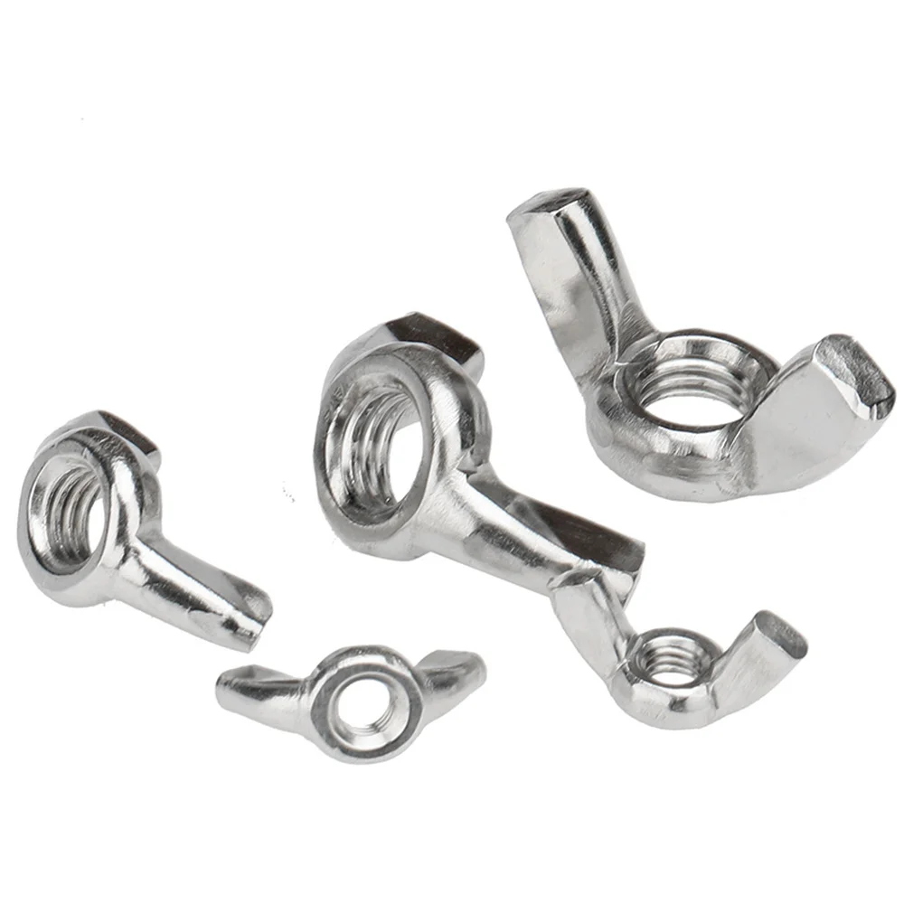 

5pcs M3 M4 M5 M6 M8 Wing Nut Din 315 304 Stainless Steel Hand Tighten Nut Butterfly Nut