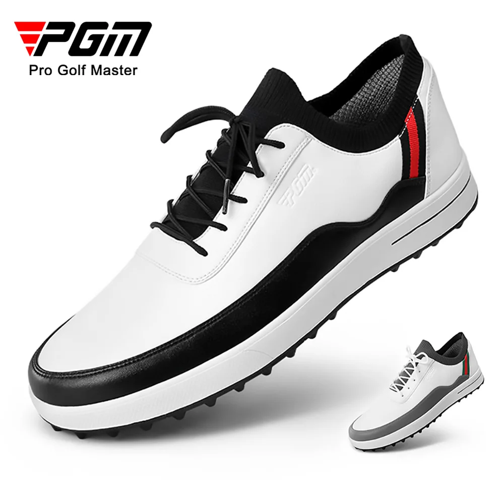 Pgm Golf Shoes Men's Summer Waterproof Shoes Rotating Shoelaces Activity Nail Sports Men's Shoes