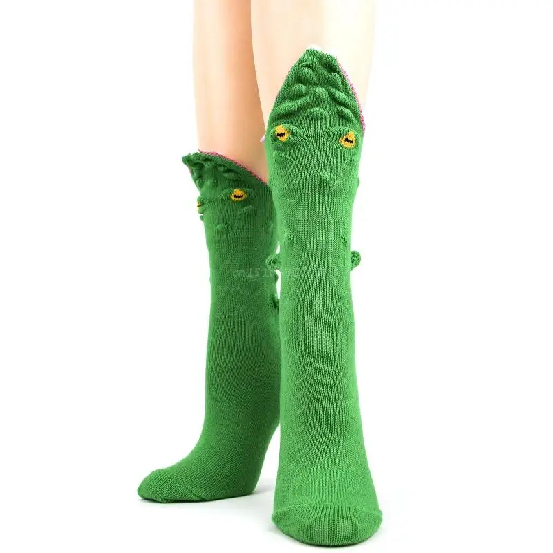 

Crocodile Socks Funny Sock Anti-Slip Stocking Novelty Cotton Sock Fashion Mid Tube Sock Floor Socks