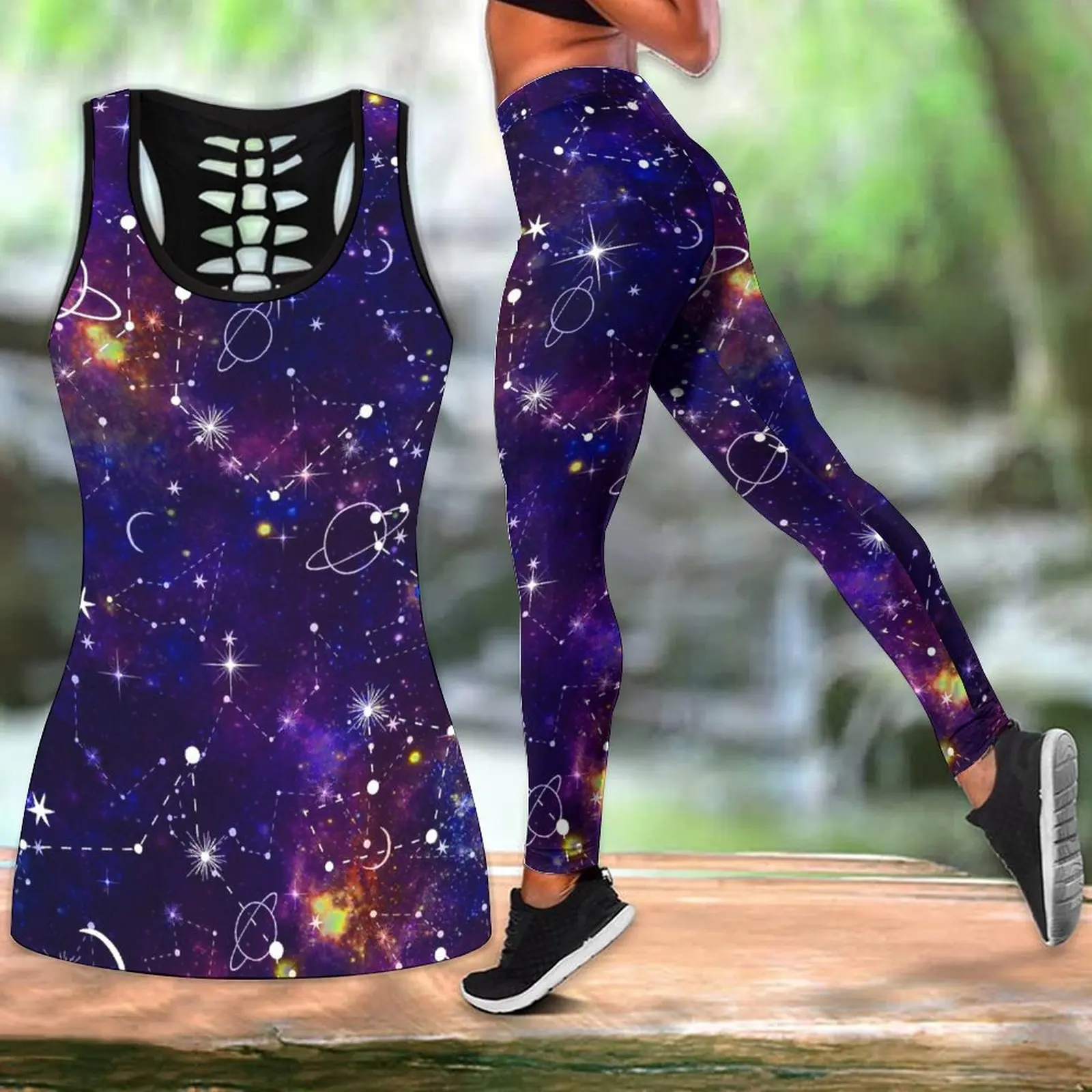 

Женские летние модные штаны для йоги со звездами звездным небом Вселенной планетами