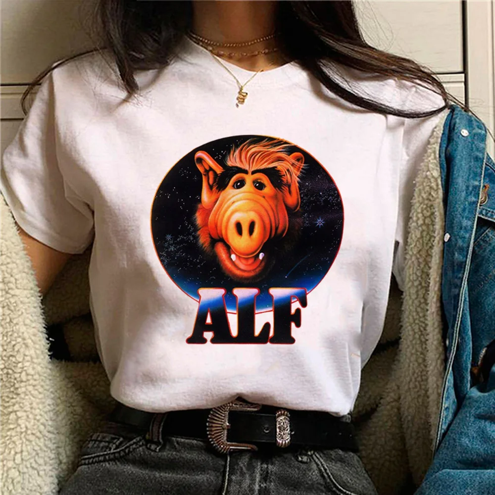 Футболка Alf женская футболка с графическим рисунком забавная дизайнерская