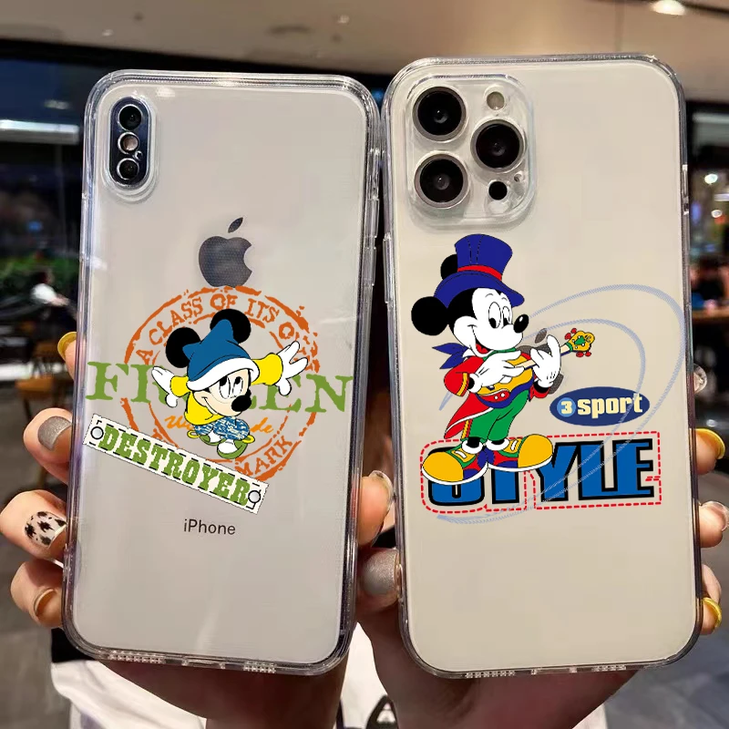 

Ski Tennis Mickey Mouse Phone Case For iPhone 13 12 Pro Mini 11 Pro Max X XR XS Max 6 6S 7 8 Plus Full Protection Shockproof