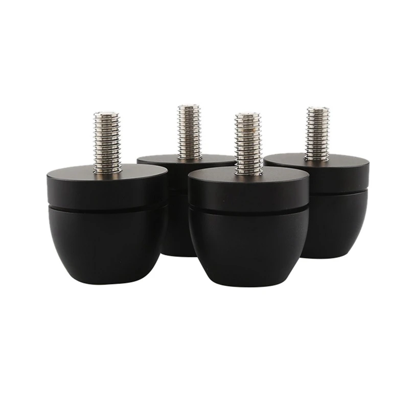 

4Pcs Aluminum Shockproof Spike Pads Isolation Stand Feet Amplifier Speaker Player Subwoofer Suspension Foot Pad