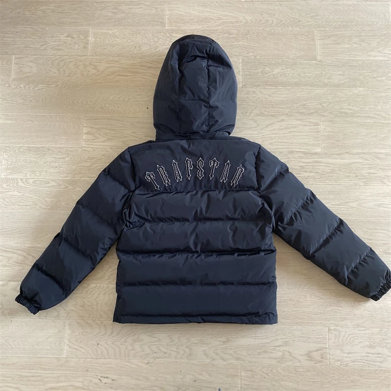 

Men's Down Coats Uk Trapstar Jackets Women's Black Irongate Detachable Hood Top Quality Letter Embroidered Hoodie Winter War